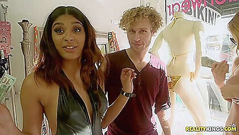 Ginger Elle, Michael Vegas And Katalina Mills In Work That Cock