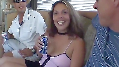 Sexy young brunette babe loves to fuck