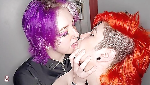 Horny redhead girl takes it up the ass